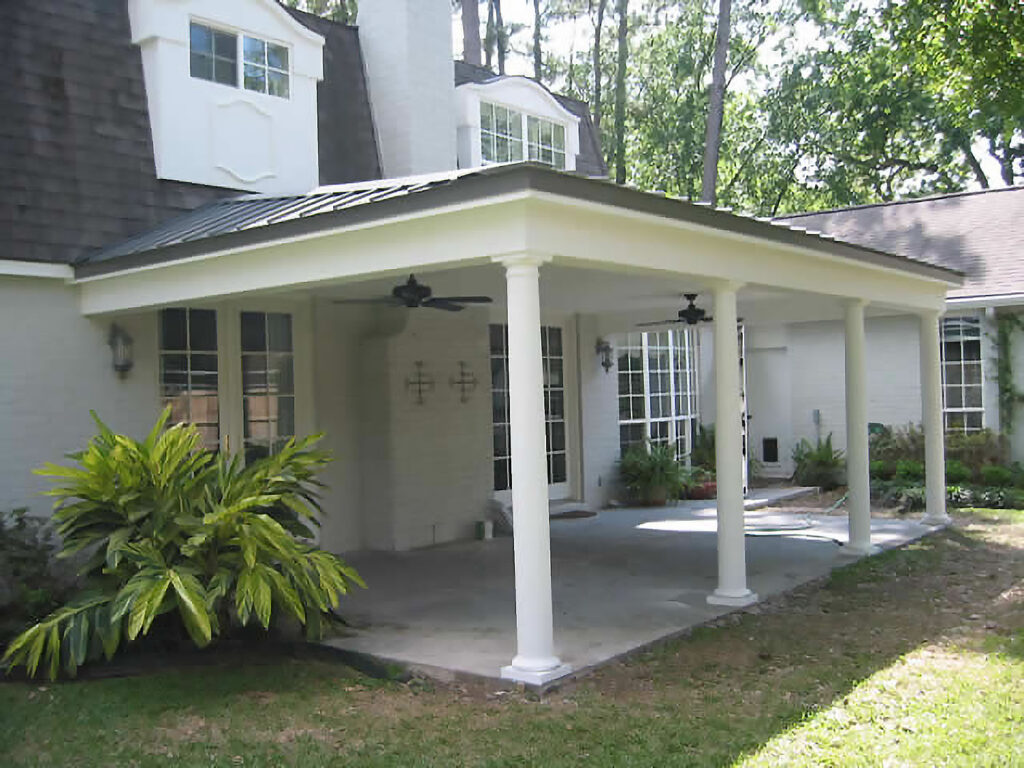 Patio Cover in Houston (Tongue and Groove Roof)