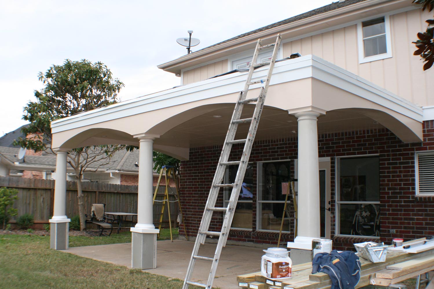 Patio Cover with Upper Deck HHI Patio Covers