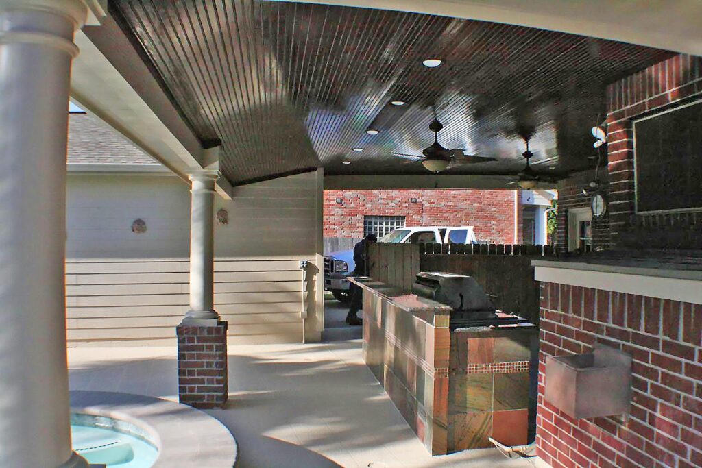 Recessed Lighting, Ceiling Fans, Completely redone Patio Cover and Outdoor Kitchen, Granite Counter Top, Natural Slate Stone