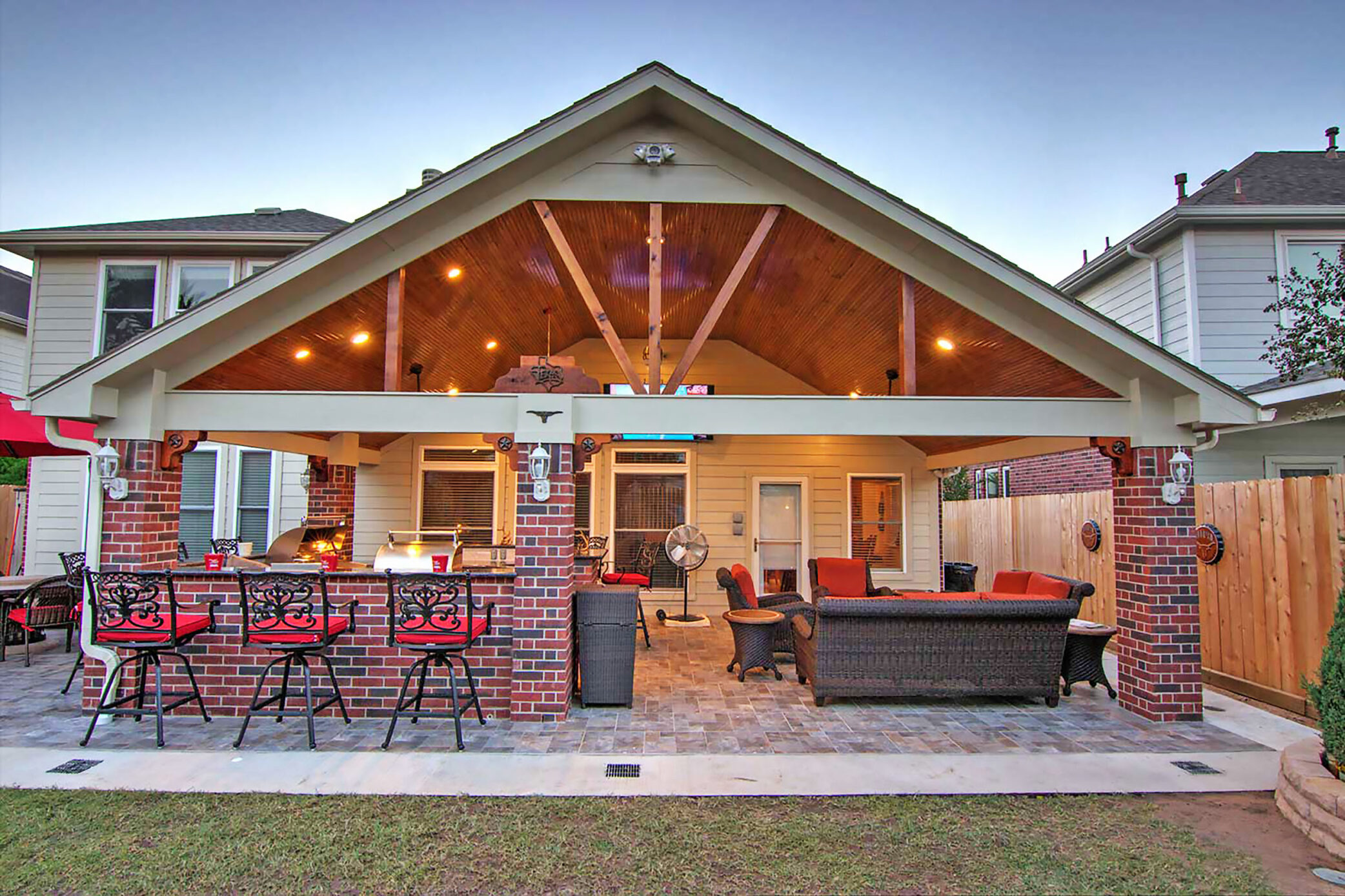 Roof Gable Outdoor Kitchen