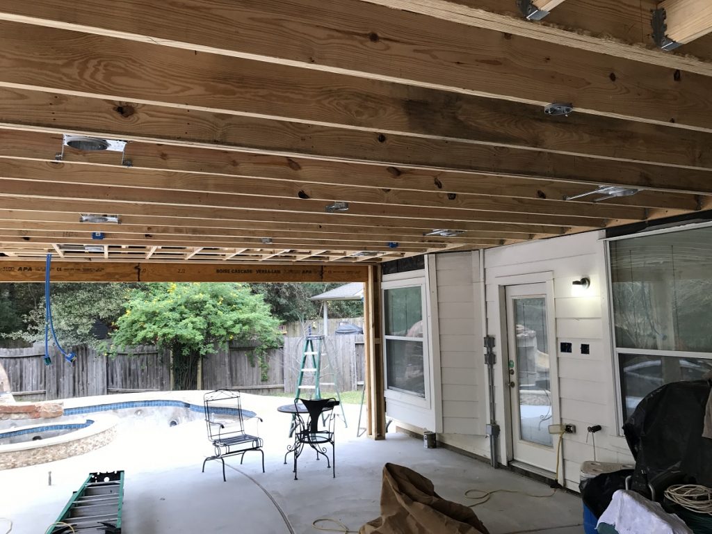 patio cover construction