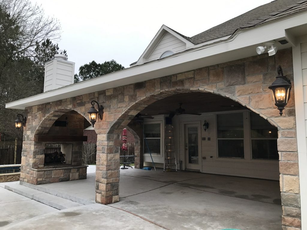 patio cover with arch