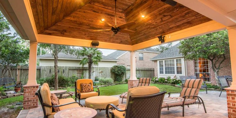 Hip Roof Patio Cover in Copperfield - HHI Patio Covers