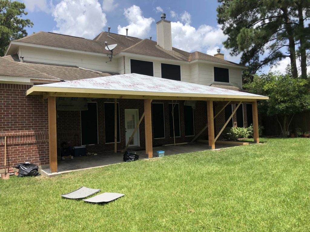 patio cover in spring texas