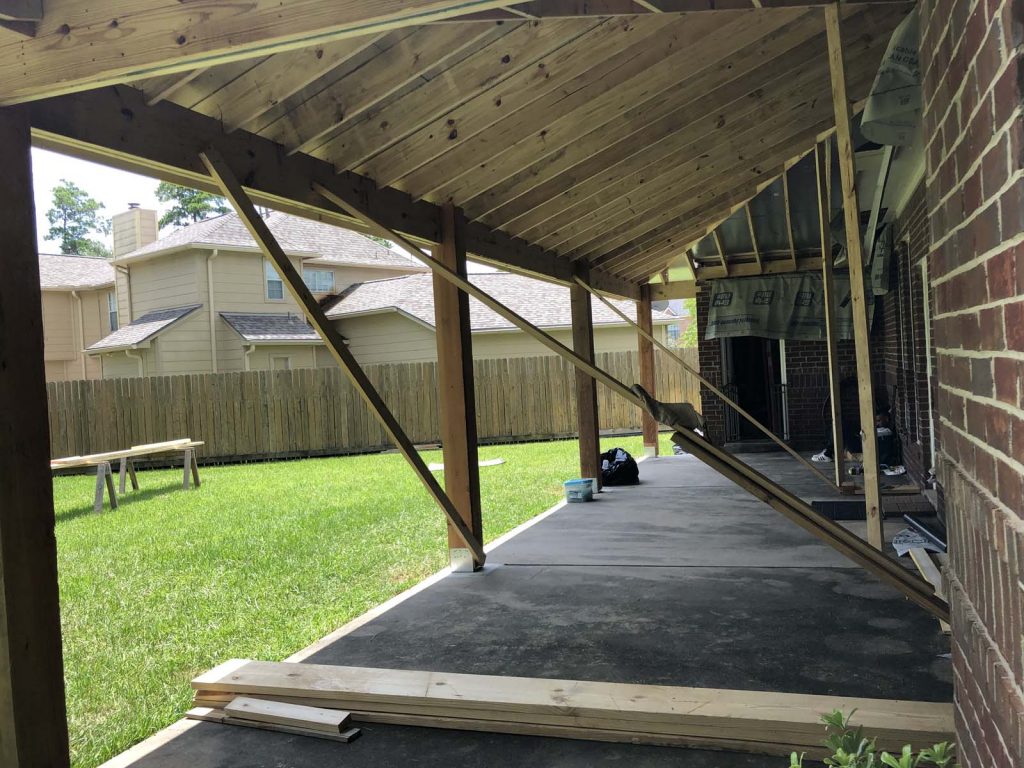 patio cover in spring texas