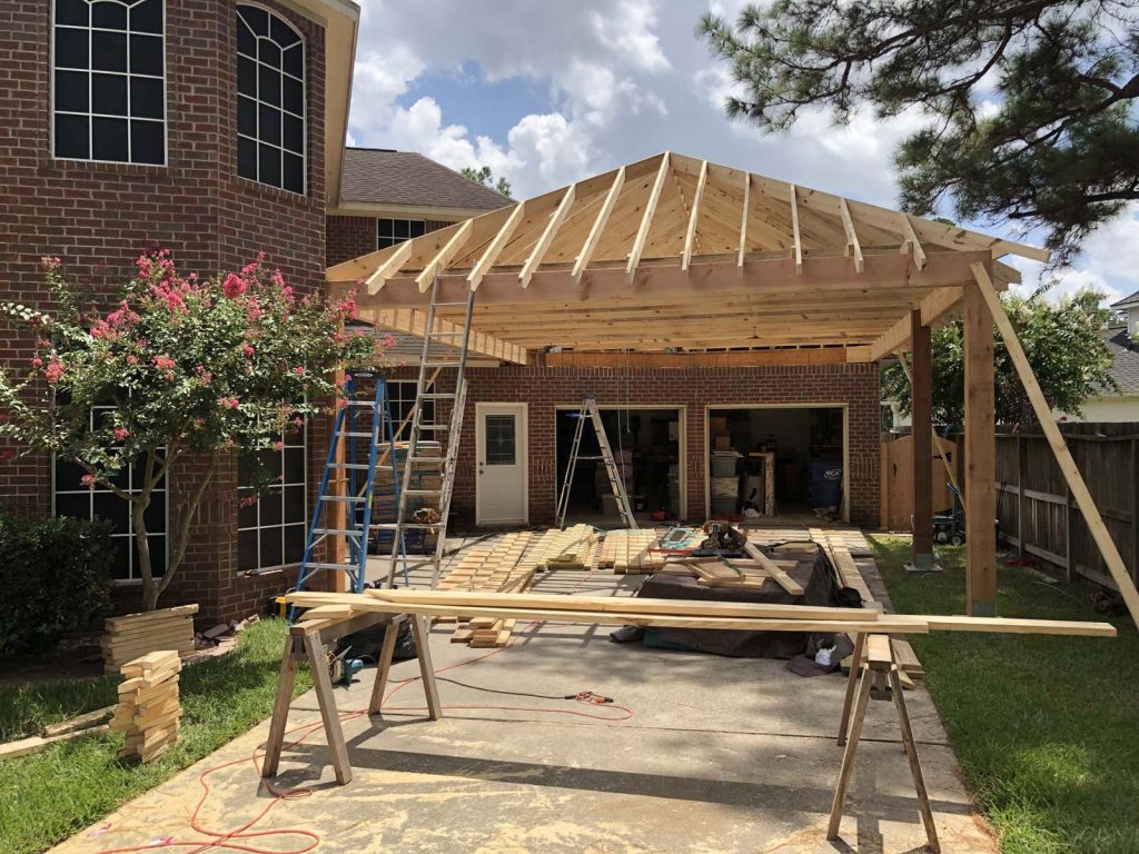 patio cover in spring texas