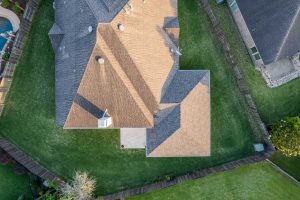 top view of patio cover