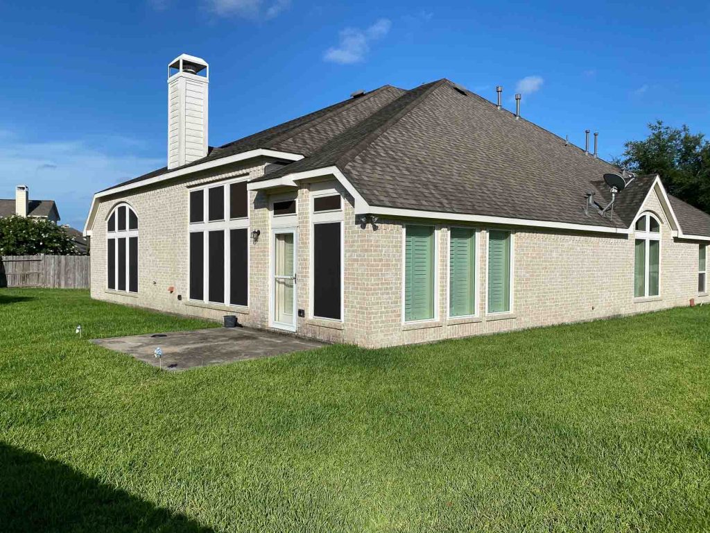 house before patio cover