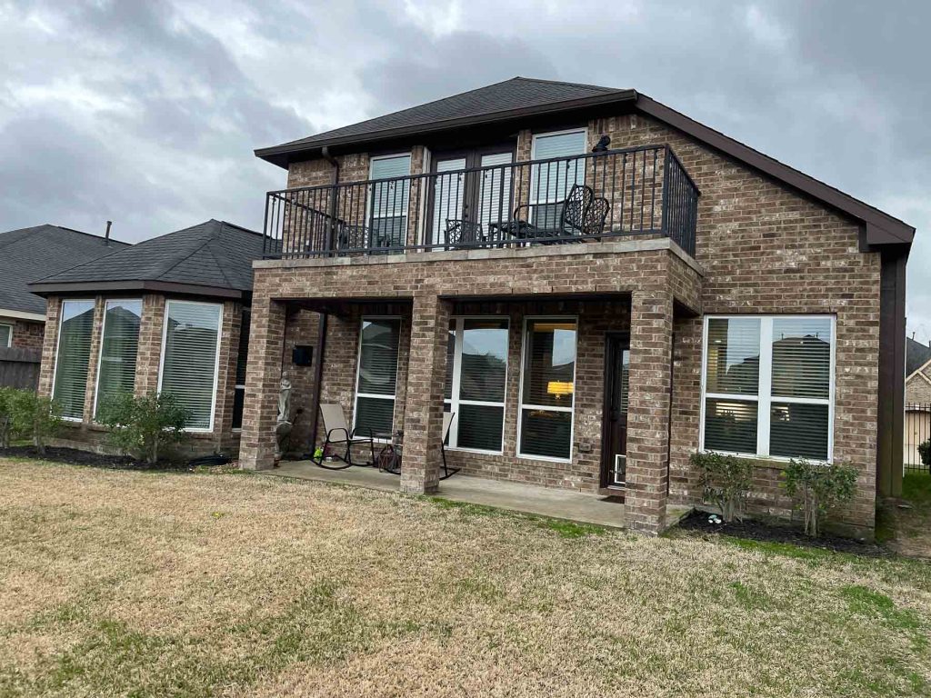 house before patio cover