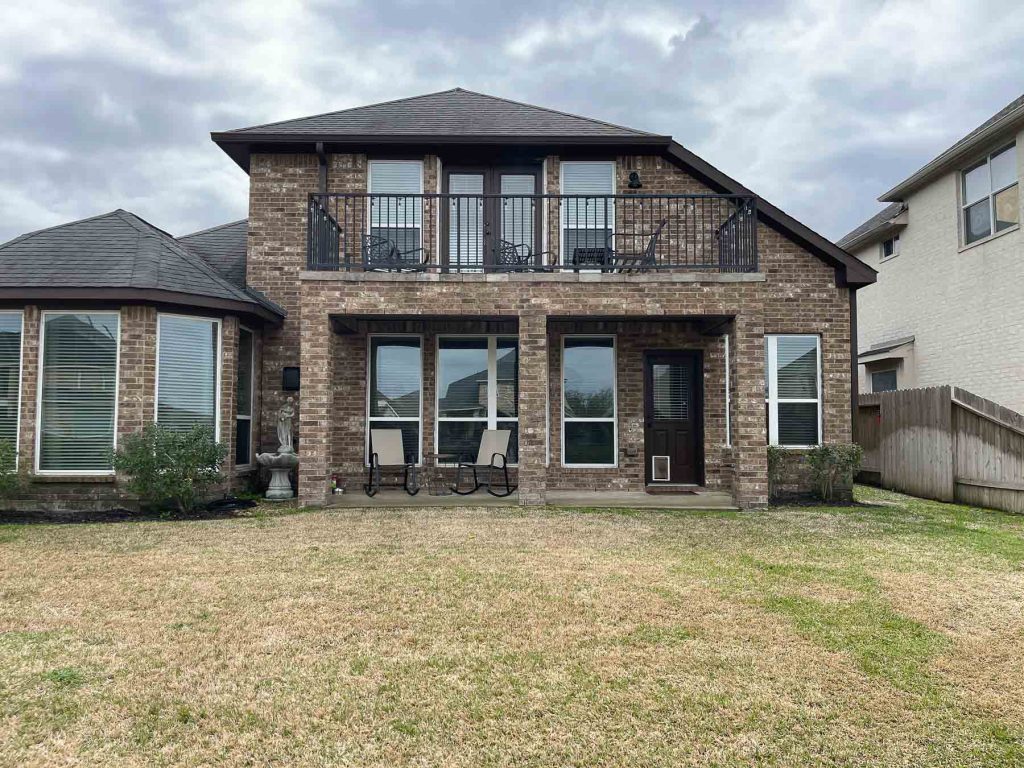house before patio cover