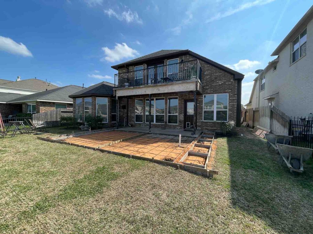 house before patio cover