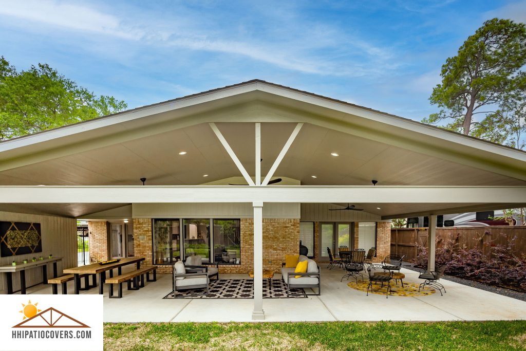 Massive Gable style Patio cover in Houston, TX