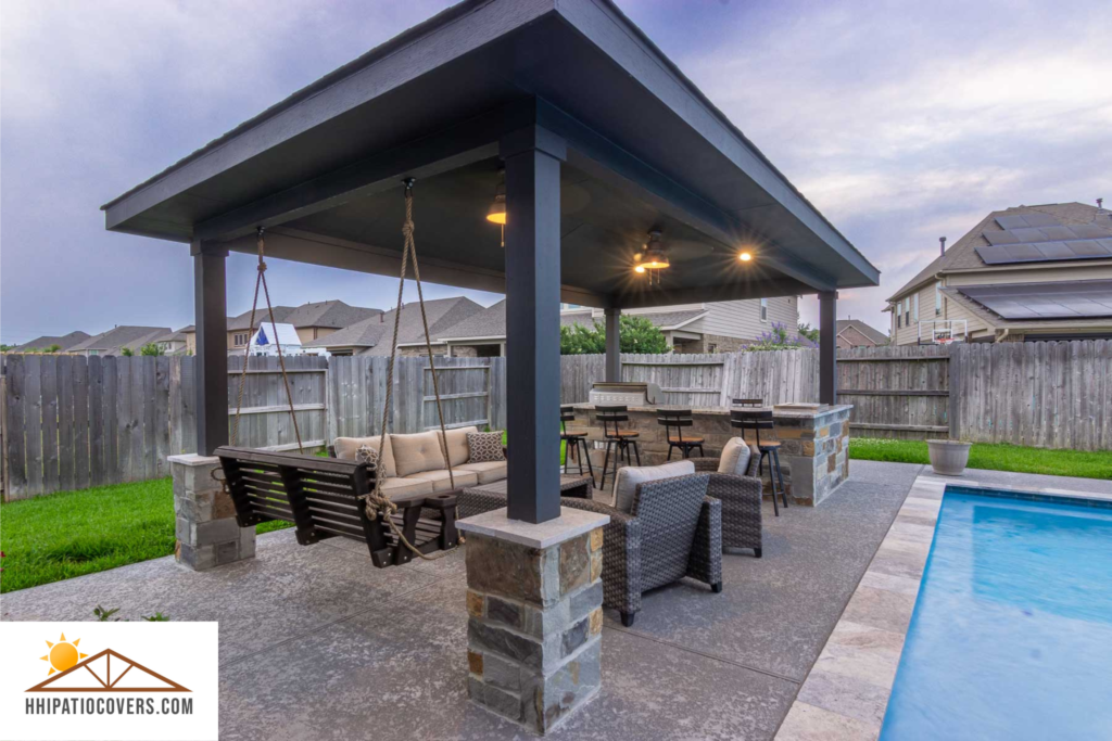 Integrating your pool with a custom patio cover