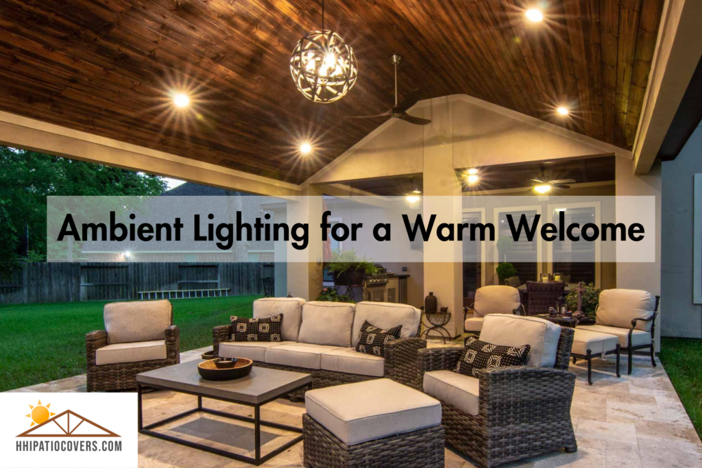 Ambient lighting for a warm welcome