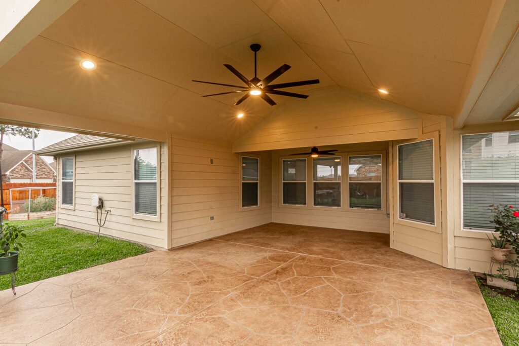 Gable style patio cover