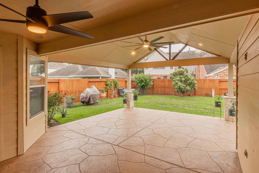 Gable style patio cover