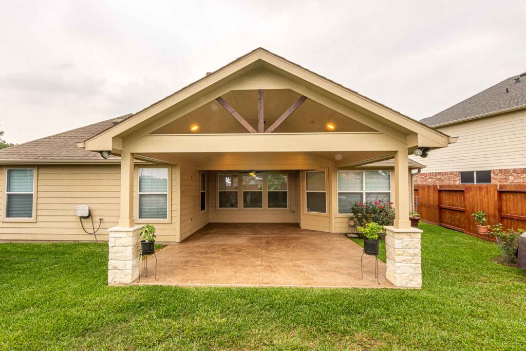 Gable style patio cover