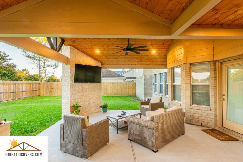 Gable style patio cover