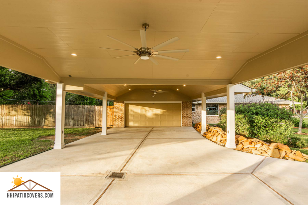 Custom carport in Houston, TX.