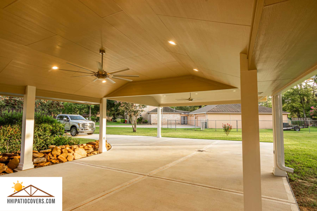 Custom carport in Houston, TX.