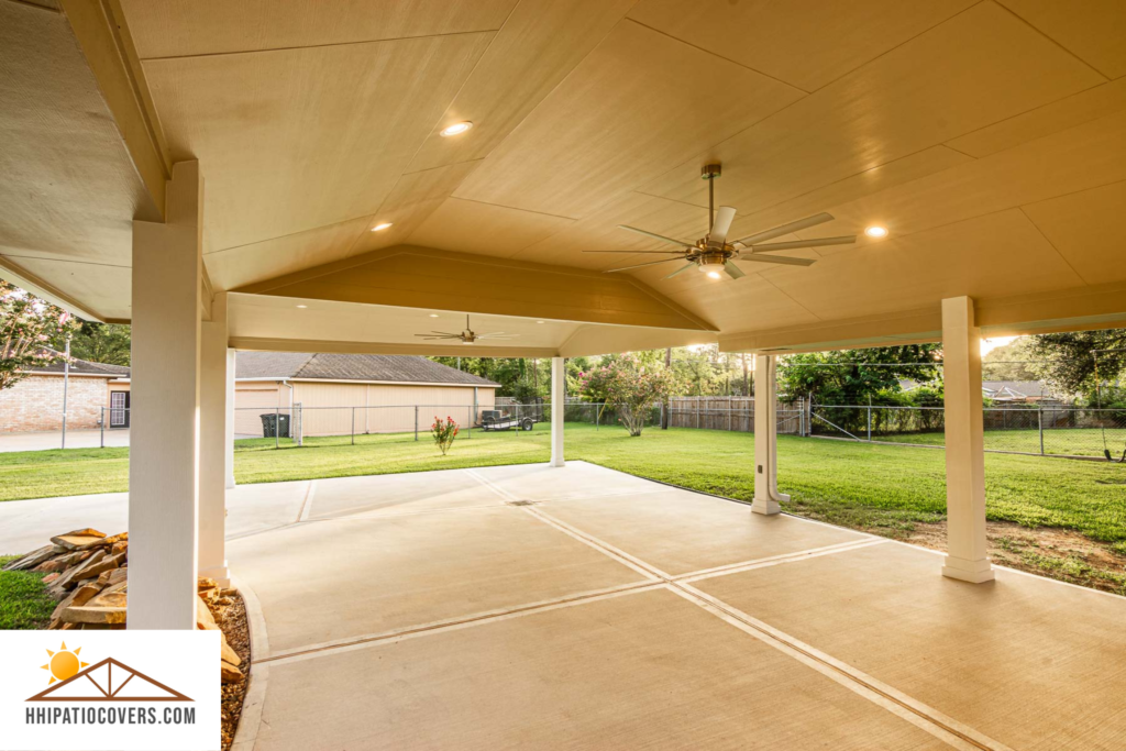 Custom carport in Houston, TX.