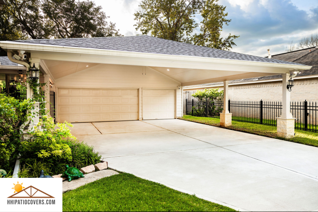 Custom built carport in sugarland TX.