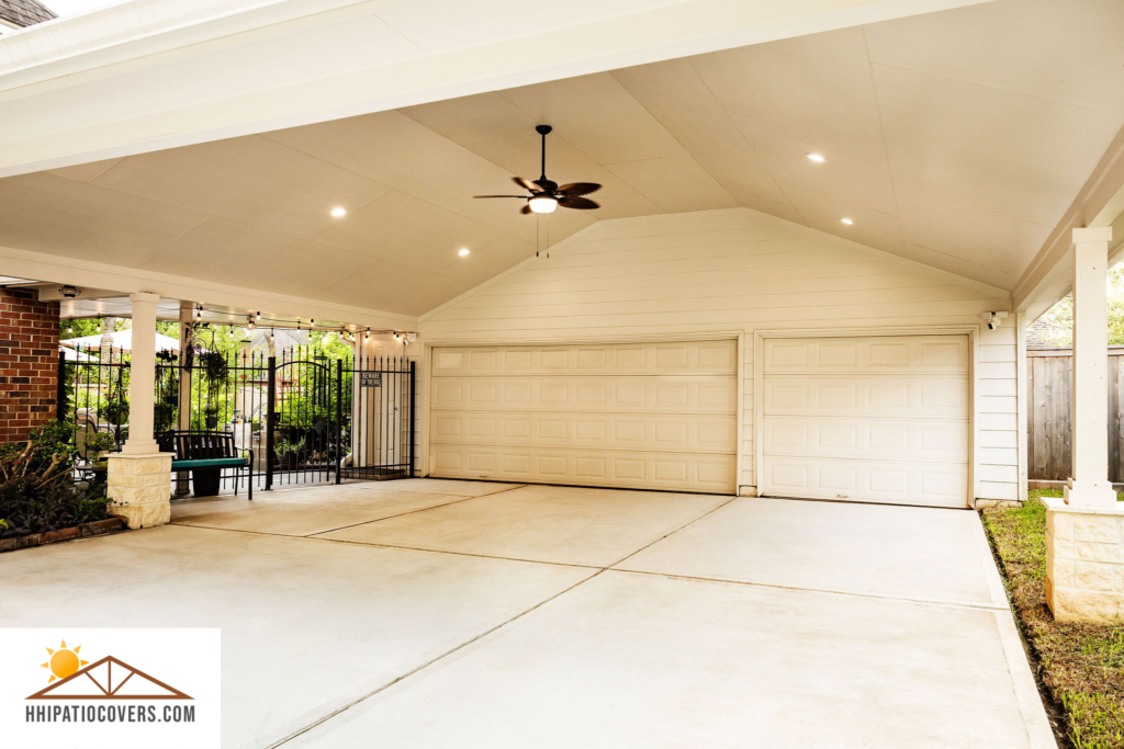 Custom built carport in sugarland TX.