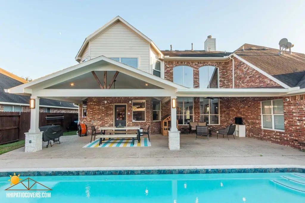 September project of the month: The Perfect Entertaining Space for Family & Friends. Poolside patio cover ready for Family enjoyment.