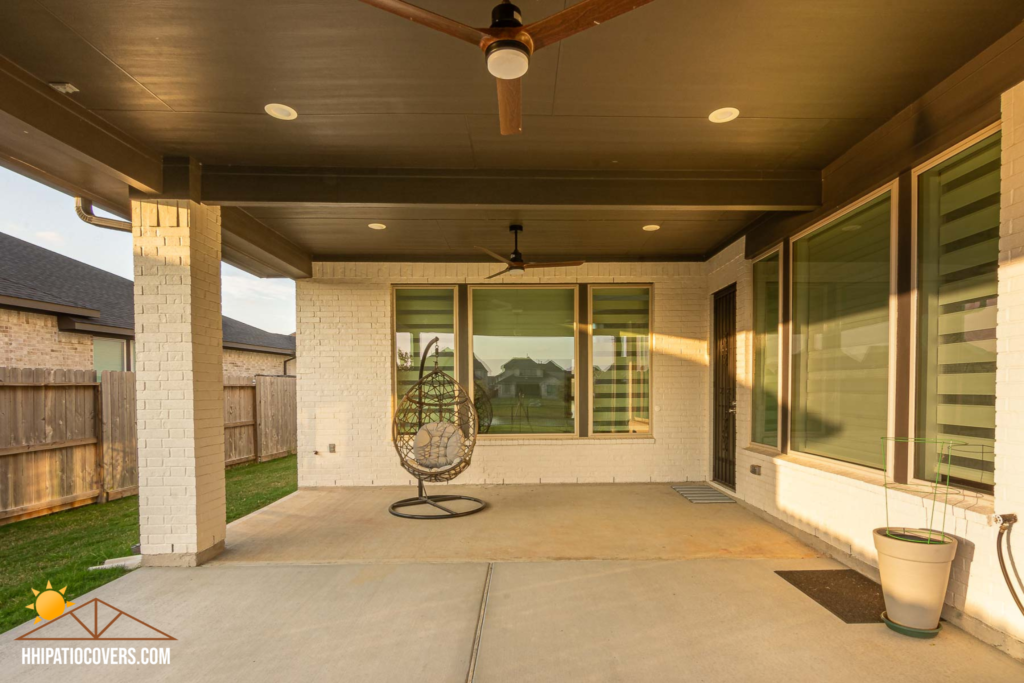 HIp-Style Patio Cover in Katy, TX.