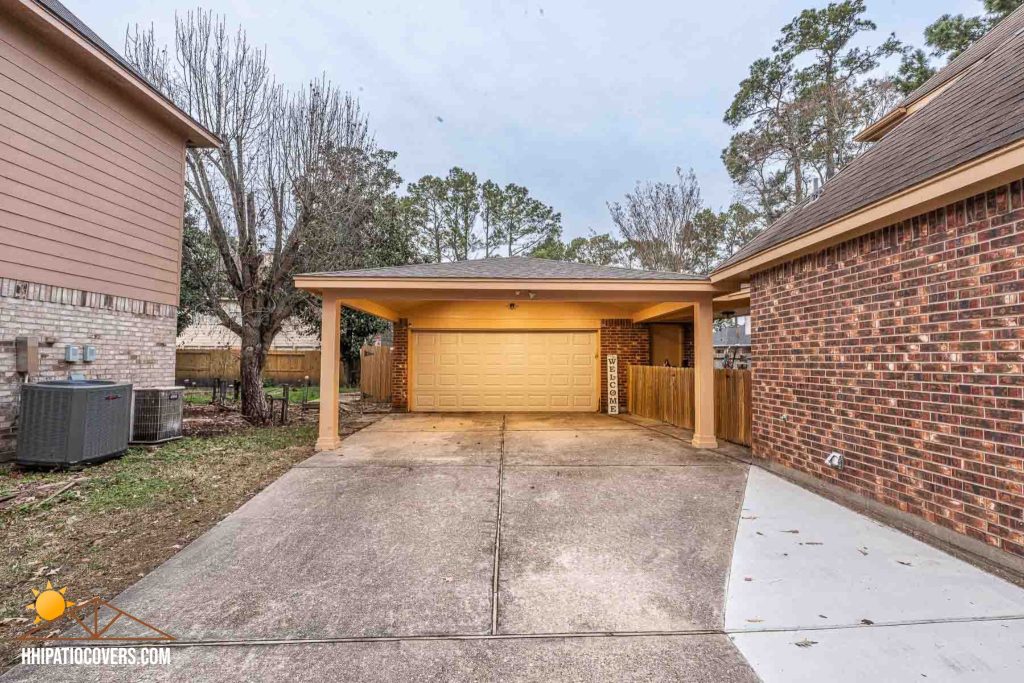 Custom Carport in Humble, TX.