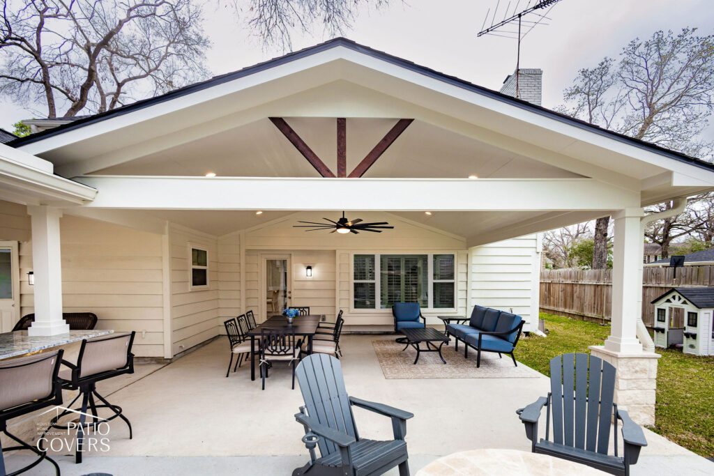 Gable style patio cover