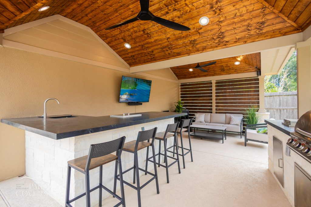 Custom outdoor bar