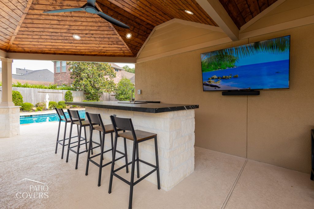 Custom outdoor bar