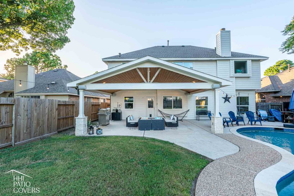 Gable style patio cover