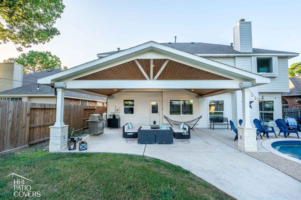 Gable style patio cover