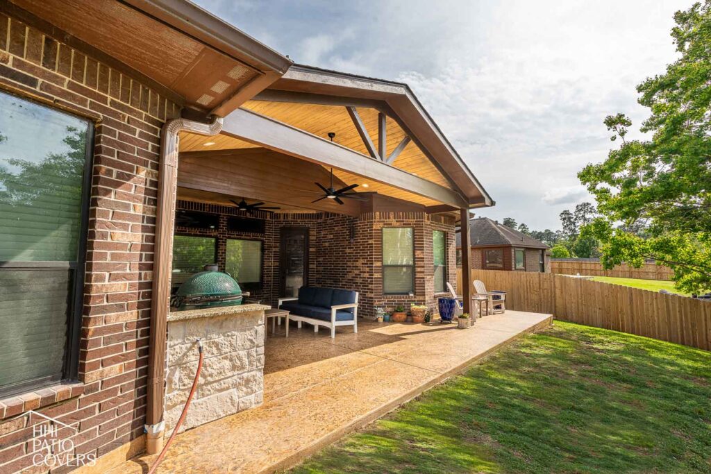 Custom gable-style patio cover