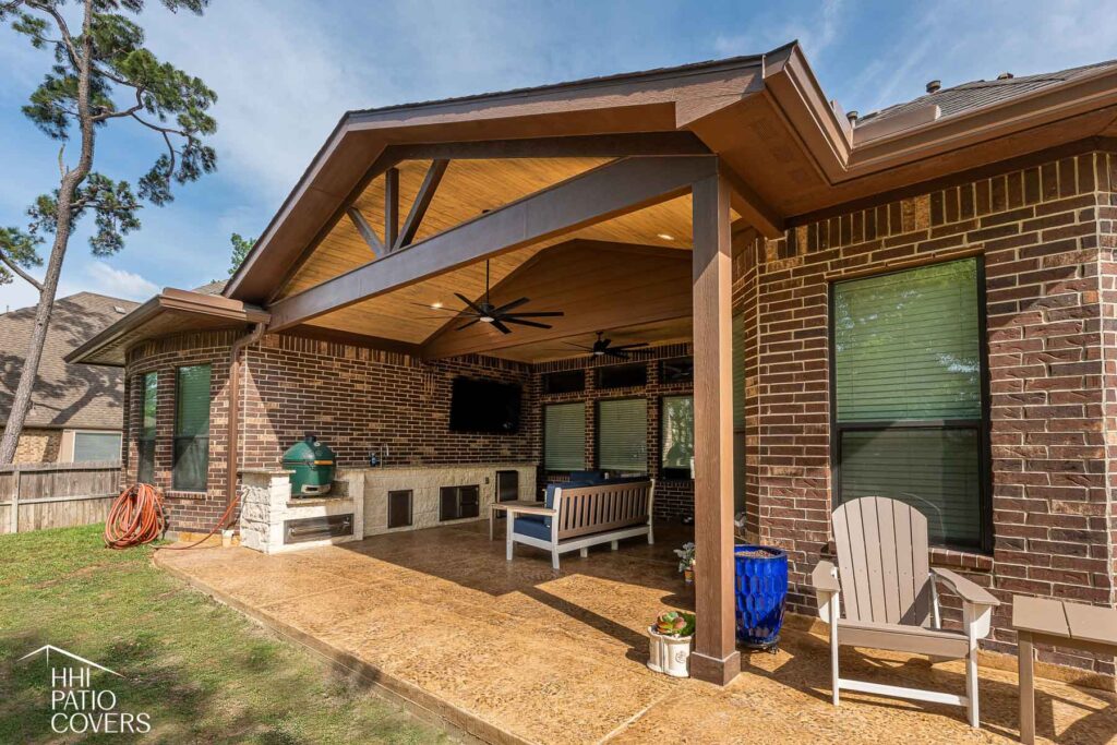 Gable style patio cover