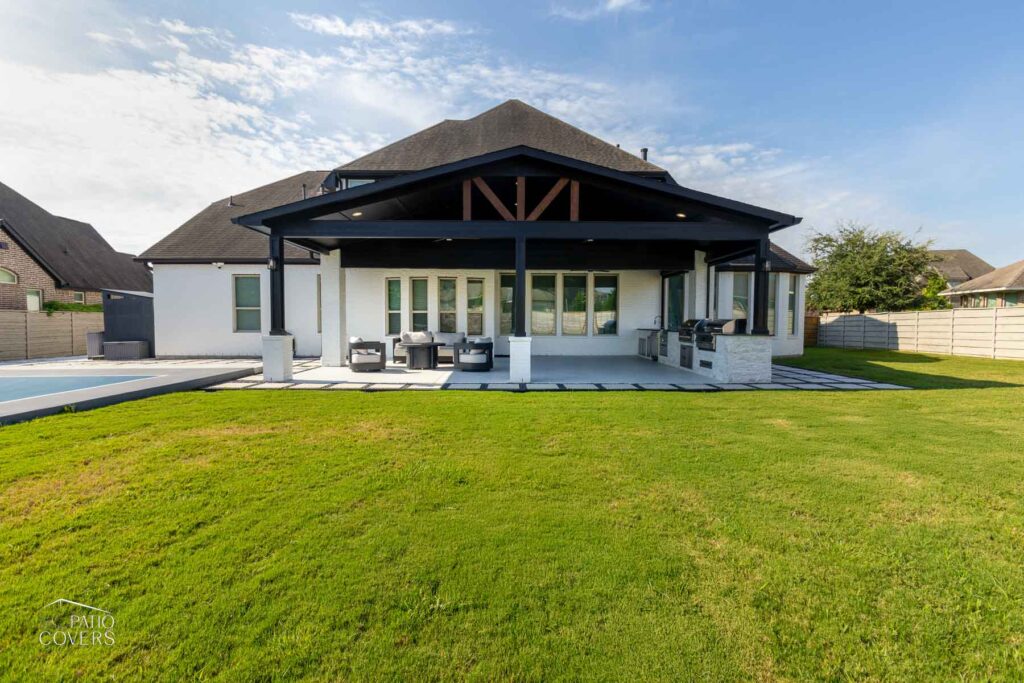 Gable style patio cover