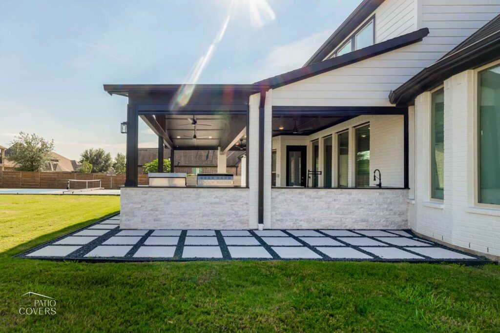 Gable style patio cover