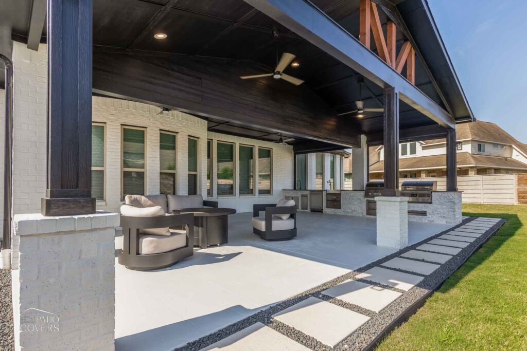 Gable style patio cover