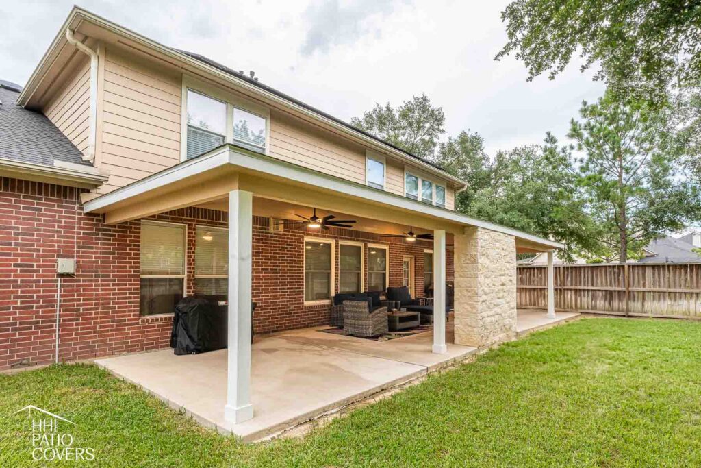 Patio cover after