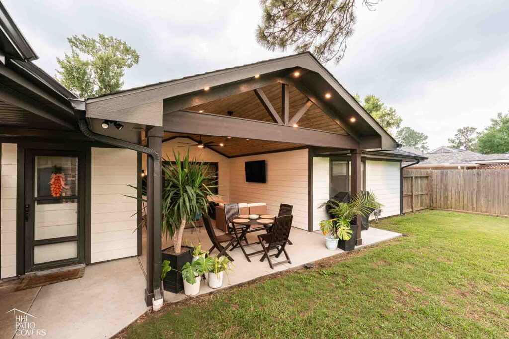 Custom built patio cover in Spring Branch